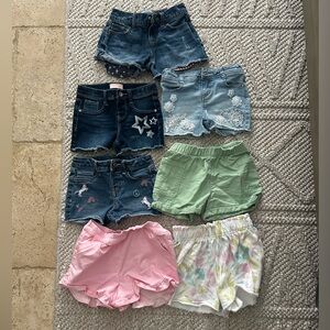 LOT of 6 Kids Denim and Cotton Shorts Set